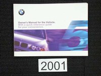 BMW e39 (2001) 525i 530i 540i Owners Manual  