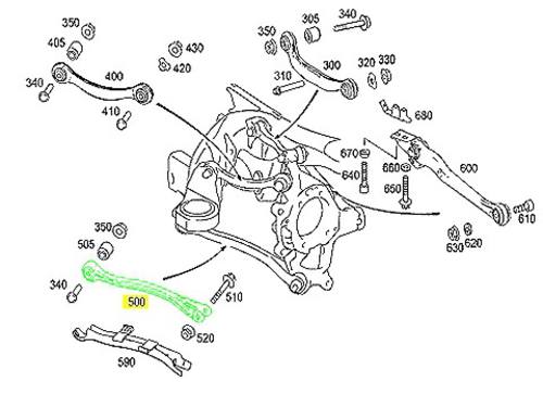 Mercedes W211 W219 W230 Control Thrust Arm Rear Oem Rear Ebay