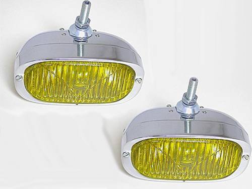 Porsche 356 911 912 Fog Light OEM Hella 120 yellow PAIR new  